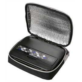 Torne Molded Insulated Lunch Bag, Book Shape, Black, Pack of 1