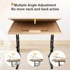 FAHKNS Jigsaw Puzzle Table with Legs, Adjustable Height & 4