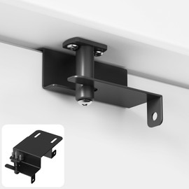 AIYOTAR Child Safety Door Top Lock, Child Proof Door Top Lock, Top Door Lock for Kids Safety, Adjustable Lock Child Safety Top Lock, Sliding Door Lock for Kids Safety, Sturdy Metal, Black, 1 Pack