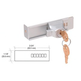 CRL Aluminum Finish Stick-On Showcase Lock
