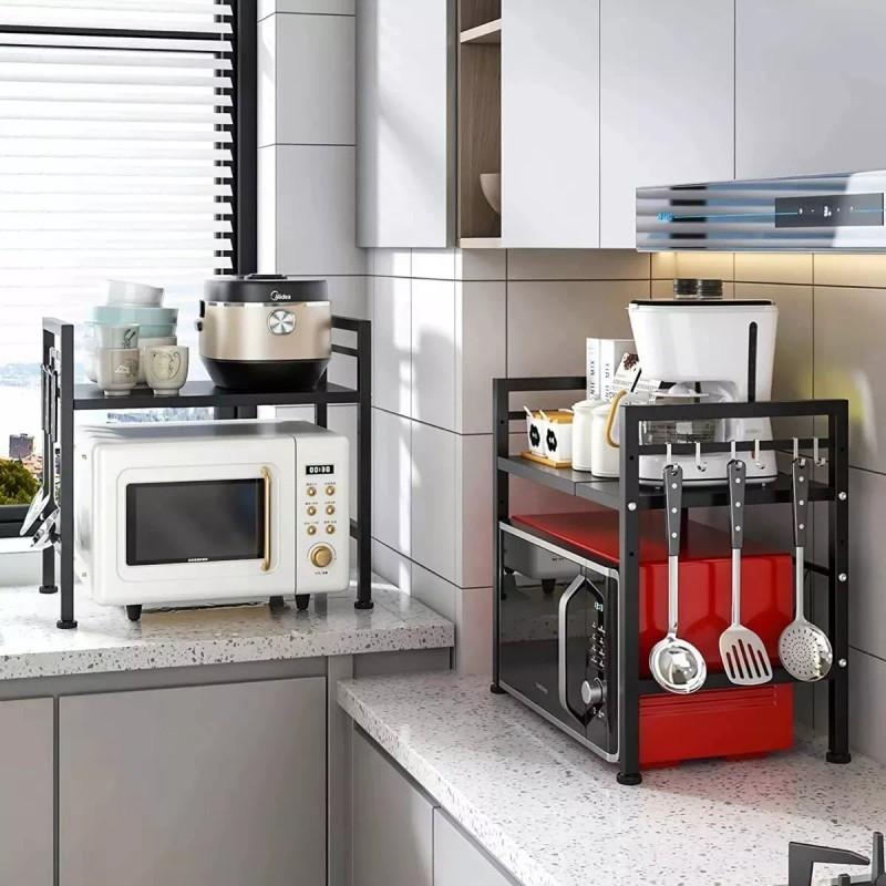 Gmdr Estante Extensible Para Horno De Microondas De 2 Niveles