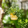 Walasis Bee Decor Hanging Planter: 3.9 Inch Opening Cute Flower