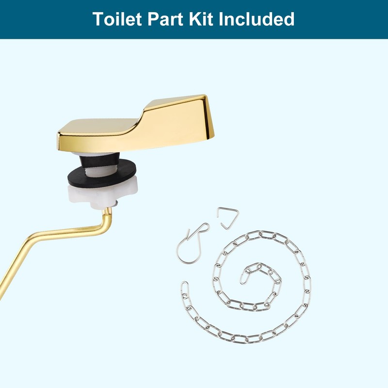 Hygie Rinse Universal Metal Toilet Handle Replacement Kit Side Mount