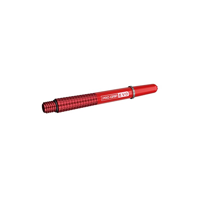 Target Darts Red Pro Grip Evo Aluminium Dart Shafts Medium