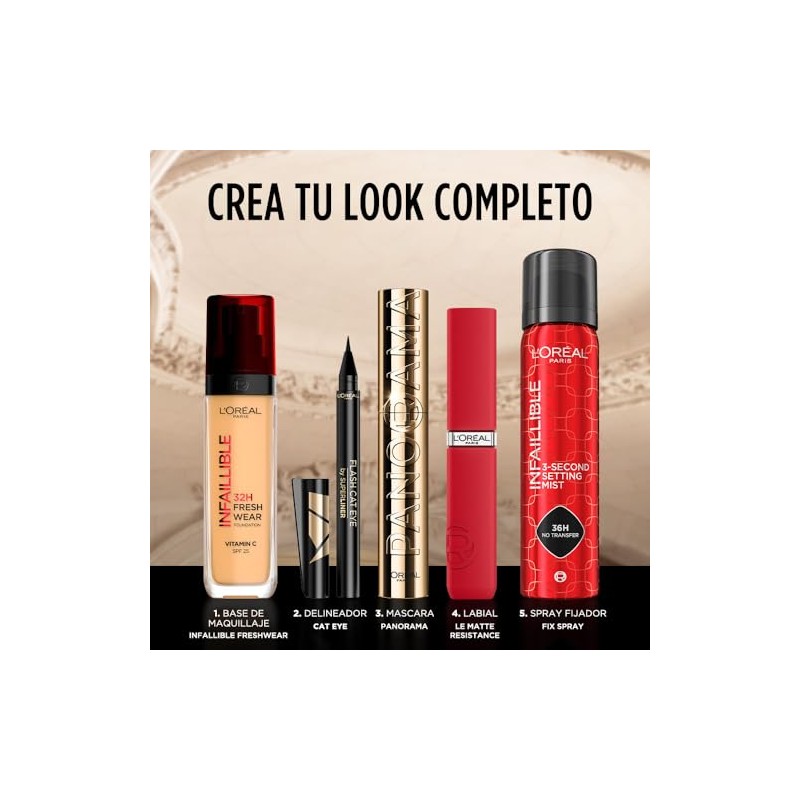 L'Oreal Paris, Base De Maquillaje Líquida De Alta Cobertura, Infallible