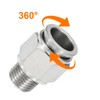 QUARKZMAN Push to Connect Fitting, Pack of 2 304 Stainless
