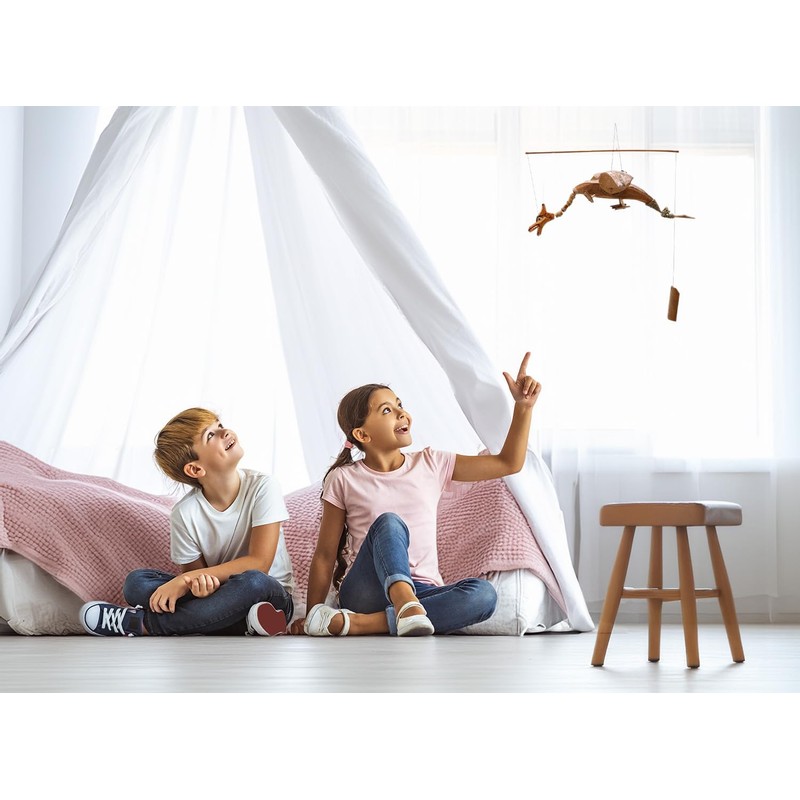 Tokoindah Handgefertigtes Bambuswindspiel aus Naturmaterialien – Auswahl: Drache, Vogel, Eule