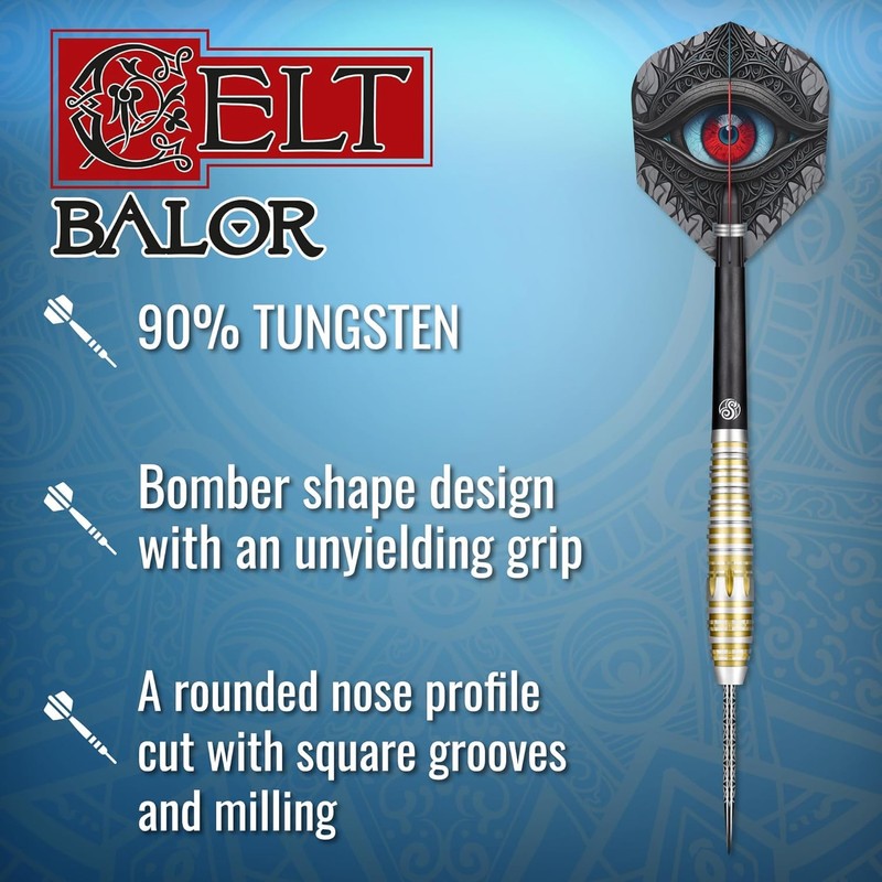 Shot! Darts Soft Tip, Celt Balor Tungsten Barrels Balanced for