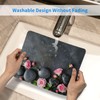 SSIMOO Spa Stone and Rose Flowers Desk Computer Pad-Gaming Computer