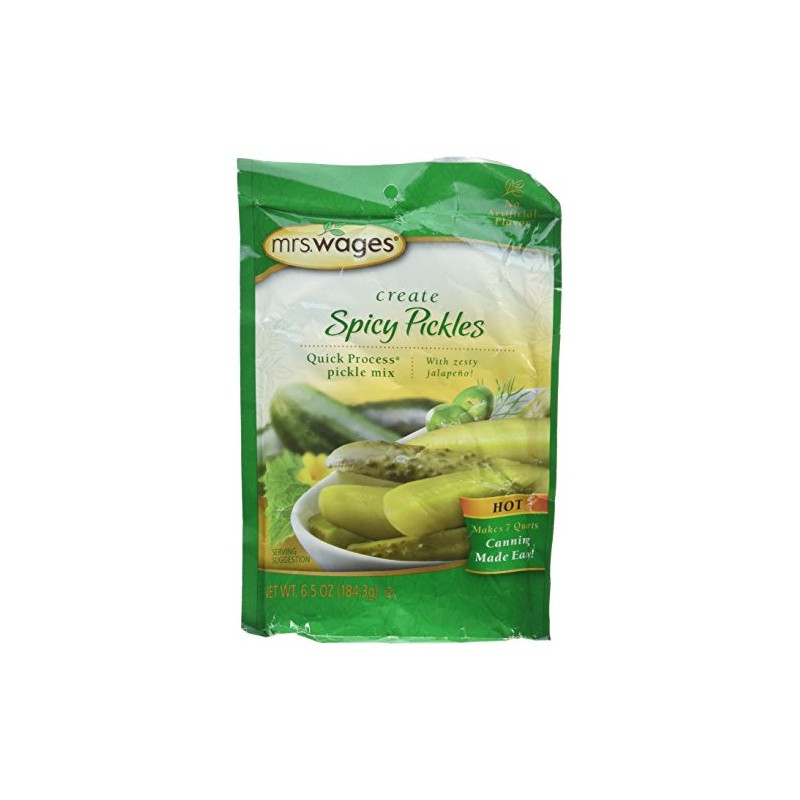 Mrs. Wages Hot Spicy Pickle Canning Mix-One 6.5 Ounce Package