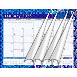 2024-2025 Calendar 18 Months Student Calendar/Planner for 3-Ring Binder, Desk, or Wall -v017