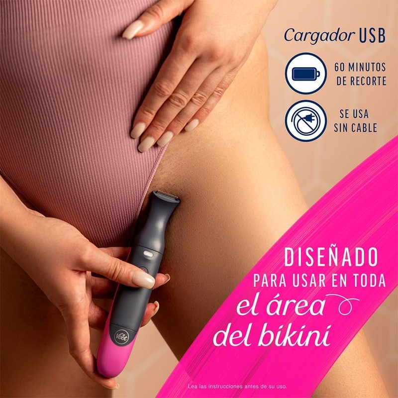 Recortador Eléctrico Veet Expert Todo en Uno para Zona de