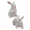 1 Pair Bunny Rabbit Ornaments Decorations Resin Art Craft Animal