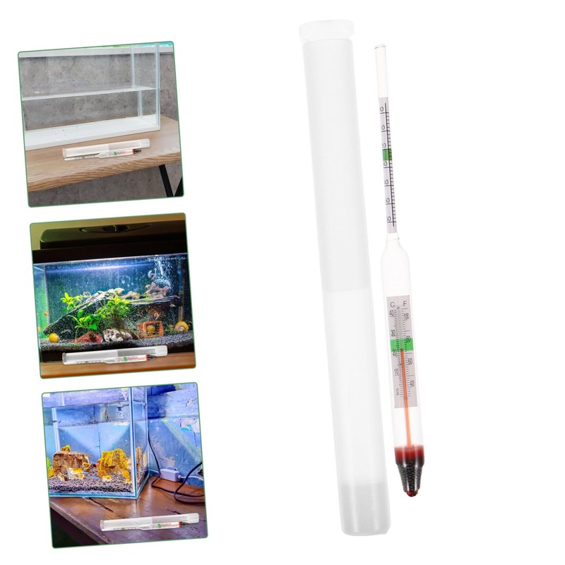 NOLITOY 1set Aquarium Accurate Fish Tank Hydrometer for Seawater Testing