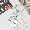 Resdink Bonus Mom Keychain, Remember I Love You Bonus Mom