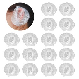 NITAIUN Pack of 300 Transparent Disposable Earmuffs Ear Covers Waterproof Ear Covers Plastic Ear Caps Ear Protection Cover for Hair Dye Shower Bathing Home Hair Salon