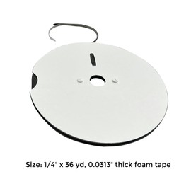 Lineco, Foam Rabbet Tape, Archival Self-Adhesive for Lining Frame. Preserves Canvas Transfer, Digital Media, and Art- 1/4'' Wide 36 Yards.