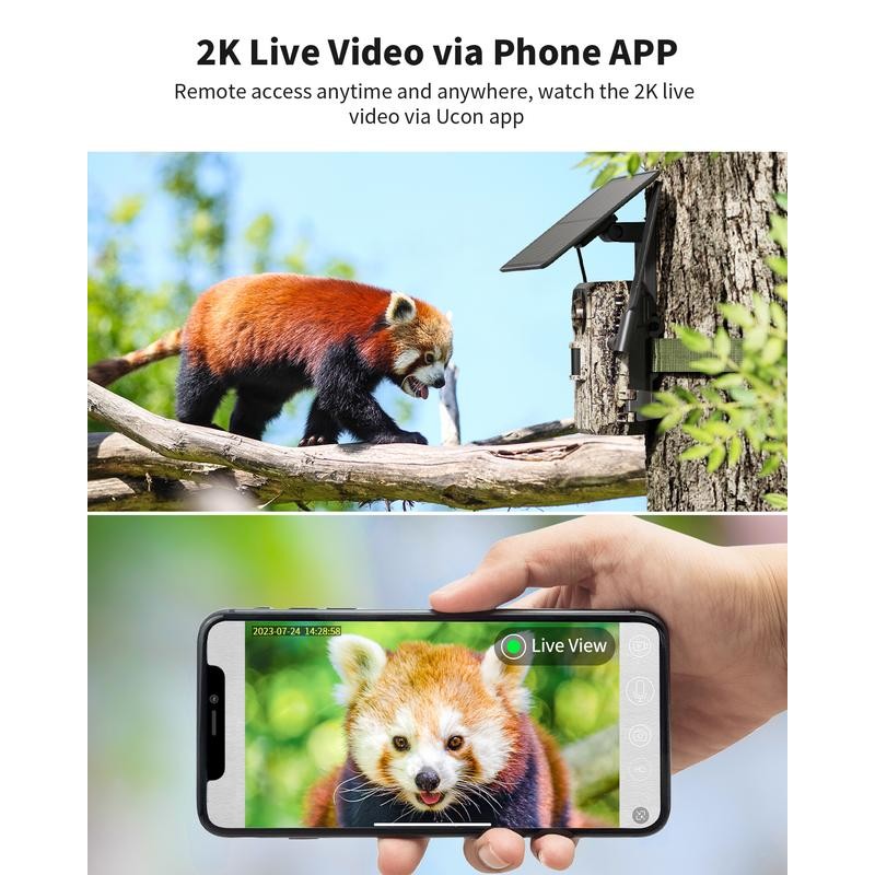 [Springtok] 4G LTE Wireless Solar Powered Trail Camera with 2K