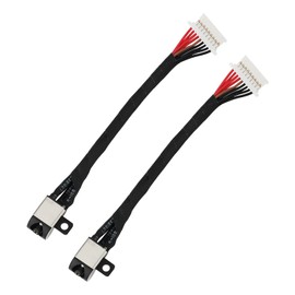 EMSea 2Pcs Laptop Power DC-in Charging Port Jack Cable Compatible with Dell Inspiron 15 7590 7591 CN-048JWV