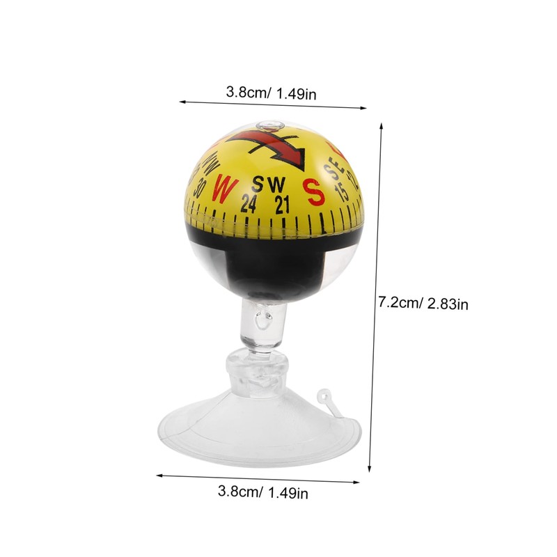 iplusmile Car Guide Ball Compass Truck Balls Yellow Abs