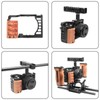 Camera Cage with Wooden Handle for Alpha A7C ILCE 7C