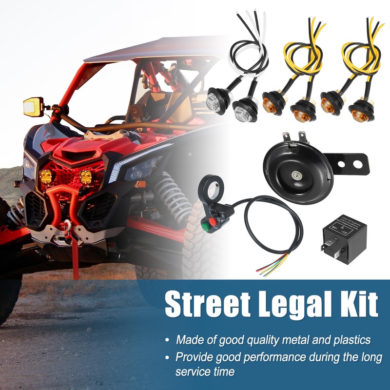 Motoforti Universal ATV UTV Turn Signal Street Legal LED Light