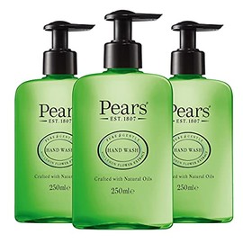 Pears Hand Wash (3 x 250 ml) Pure and Gentle Lemon Blossom Extract Made with Natural Oils and Soap-Free Nourishing Moisturiser and Natural Extracts