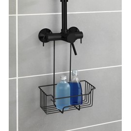 WENKO Milo Thermostatic Shower Caddy Matte Black