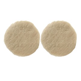 Wizards 12 DA Wool Cutting Pad - 2-pk 3inch - Velcro Backing Plate & Fast Cutting Wool Buffing Pad - Compatible with Wizards Mystic Cut