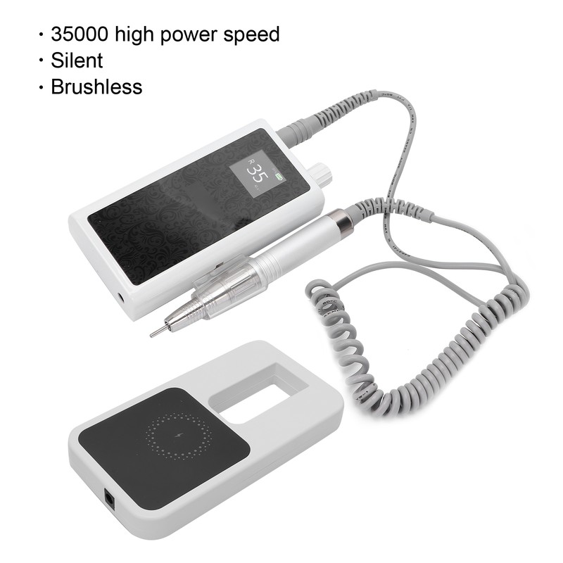 Nail Drill Machine Polishing Shape 35000rpm Wireless Electric Nail File