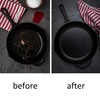IDEA HOME - Pack of 3 steel sponges, metal scourer,