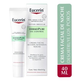 Eucerin Crema Facial Acción Intensiva Noche Dermopure 40ml