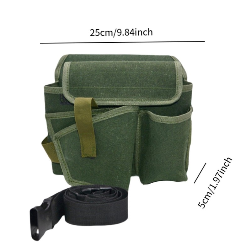 F Fityle Electrician Tool Belt Pouch Organizer Canvas Tool Storage