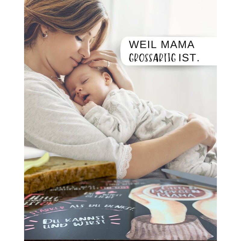 Mama Gift: Breakfast Board "Guten Morgen Mama", Birthday Gift for