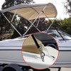 Amadget 4 PCS Adjustable Bimini Boat Top Strap Loops Single