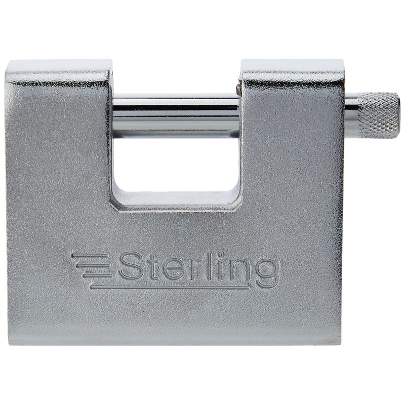 Sterling ASP181 81mm Armoured Steel Padlocks, Grey