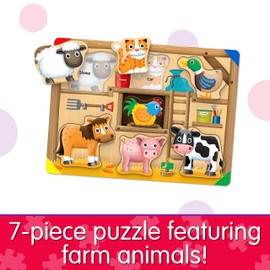 The Learning Journey: My First Lift & Learn - On The Farm – Early Active Puzzle Intellectual Development - Boys & Girls Puzzle Play Toddler Toys & Gifts for Ages 2-5 Award Winning