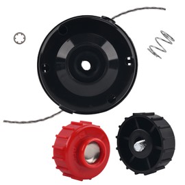 Realman Trimmer Head with Spool Retainers for Troy-Bilt TB10CS TB15CS TB20CS Ryobi 700r 700rVP Bolens BL100 BL160 Yard-Man YM20CS YM300 YM400 YM71SS YM70SS YM4570 (for Troy Bilt Ryobi)