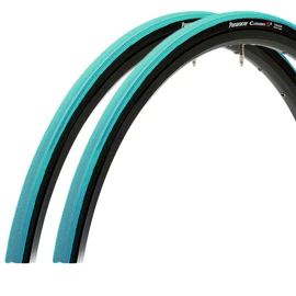 Panaracer Clincher Tire 2-Pack, 700 x 23C, Category S2 F723-CATS-G2, Green/Black Sides (For Road Bikes, Hybrid Bikes/Commute, City Riding, Touring, Long Rides)