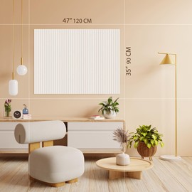 Large Cork Board for Office and Home -12 Pack- 11.8"x11.8" Wall Panel, Felt Tiles Bulletin Board with Removable Adhesive Tabs for Office Wall Decor, Push pin Board for Home Office Organizer (White)