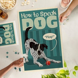 How to Speak Dog, Play? (1000 Piece Puzzle, Challenging Jigsaw Puzzle for Adults, Made in USA)
