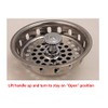 Replacement Basket Strainer for Kitchen Sink Strainers, Stainless Steel, Rubber