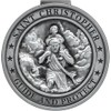 St. Christopher Medal for Car, Metal Saint Christopher Visor Clip