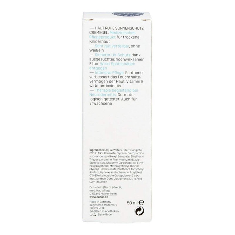 Eubos Children's Skin Peace Sun Shade Gel SPF 30 +