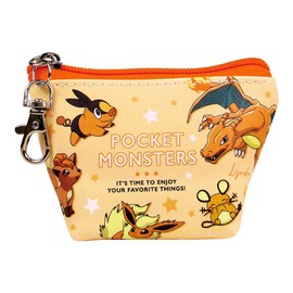Tees Factory PM-5533882OR Pokemon Triangle Mini Pouch, Colors, Orange, H 2.7 x W 4.5 x D 2.0 inches (6.8 x 11.5 x 5 cm)