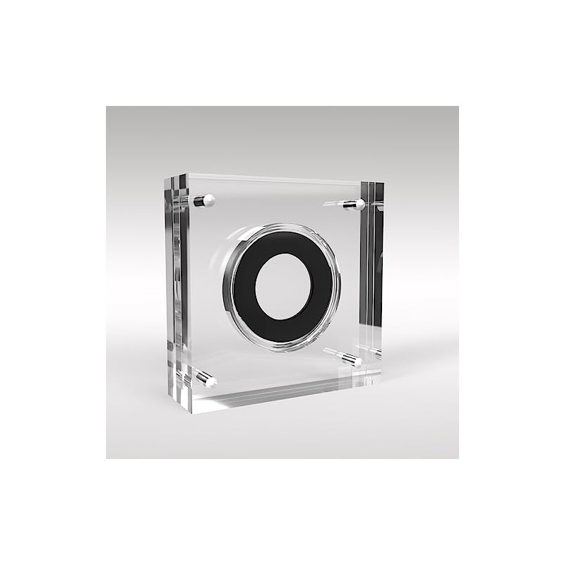 Sovereign Coin Acrylic Coin Display Case Holder (Black)