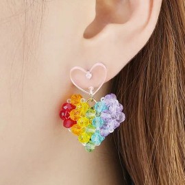 텐바이텐 핏어펫 하트 비즈 귀걸이 (22E095) Fit a Pet Heart Bead Earrings (22E095)