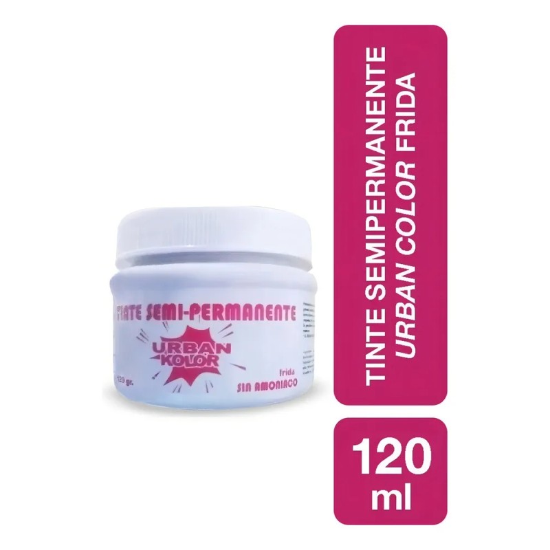 Tintes Fantasia Para Cabello Semipermanente Sin Amoniaco Tono Rojo Radiante
