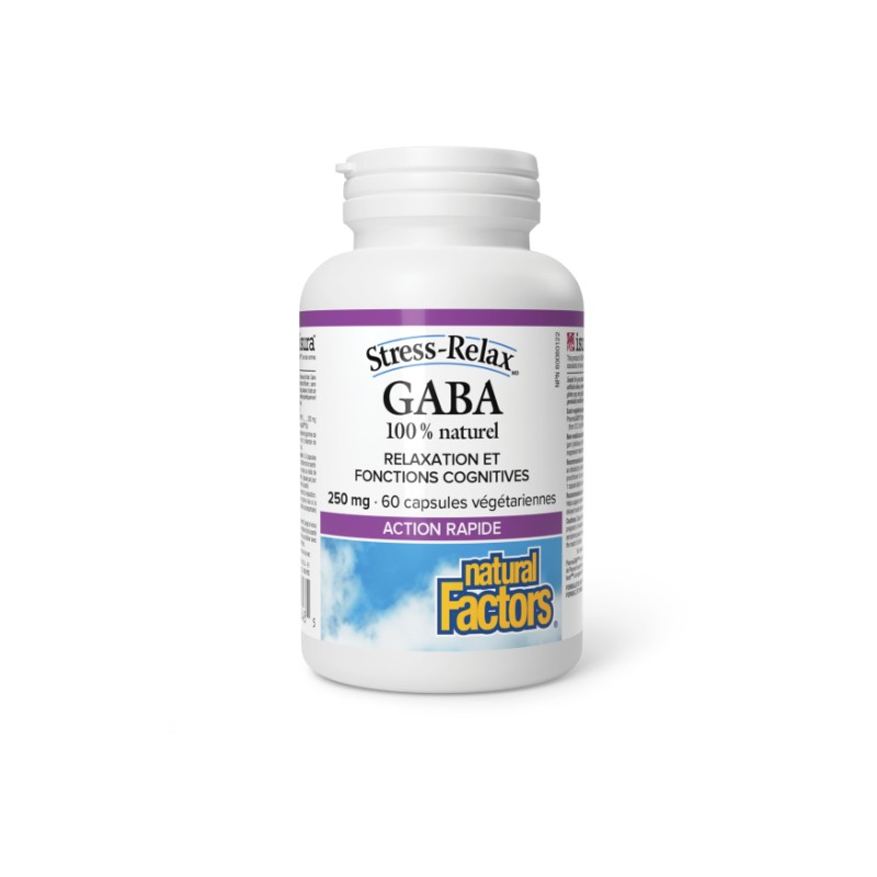 Natural Factors 100% Natural Pharma GABA 250 mg 60 Veg