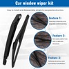 2Pcs Car Windscreen Rear Window Wiper 12Inch Rear Wiper Blade
